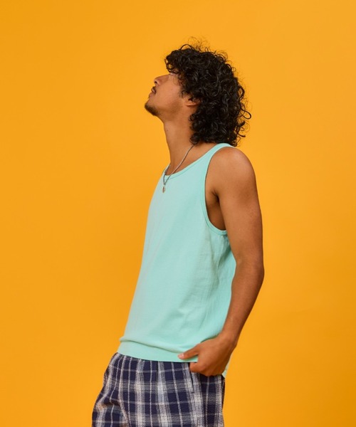 Goodwear(Since1983)（グッドウェア）の「【MADE IN USA】TANK TOP/ タンクトップ（タンクトップ・メンズ・ブラック/オリーブ/ベージュ/ブラウン/ライトグレー/ブラック系その他/ホワイト/ナチュラル/ネイビー/ブラウン系その他/チャコールグレー/ライトグリーン/ブルー系その他4/パープル系その他2/カーキ系3/グレー系その他2/モスグリーン/オレンジ系その他2/グリーン系その他/ブルー系その他/ウィート/エメラルドブルー/パープル系1/Orange/スカイブルー系/ミント/Cream・LARGE/MEDIUM/X-LARGE/SMALL）」の15枚目の写真