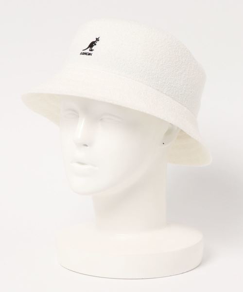 KANGOL(カンゴール)の「KANGOL バミューダバケットハット(ハット・レディース・ホワイト/ブラック・L/M)」の5枚目の写真