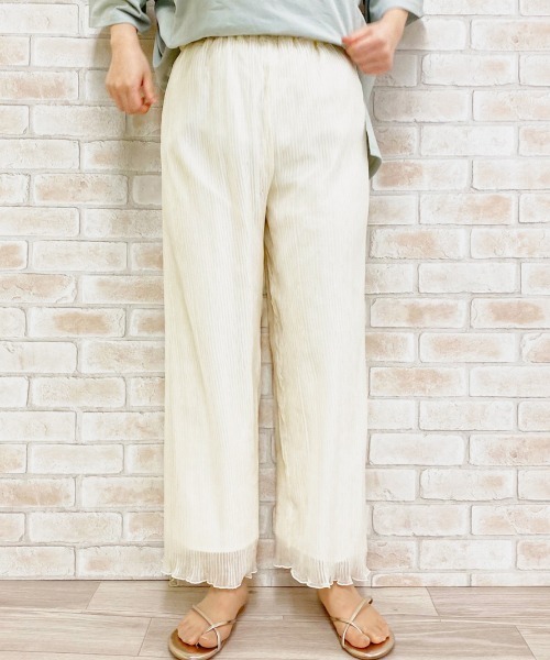 apres jour（アプレジュール）の「シアークリンクルパンツ【ZOZOTOWN限定アイテム】（その他パンツ・レディース・ライトブラウン/ダークブルー/ブラック/アイボリー・フリー）」の5枚目の写真