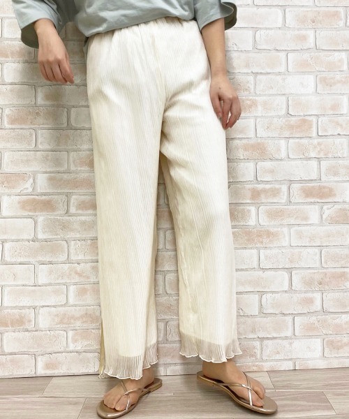 apres jour（アプレジュール）の「シアークリンクルパンツ【ZOZOTOWN限定アイテム】（その他パンツ・レディース・ライトブラウン/ダークブルー/ブラック/アイボリー・フリー）」の7枚目の写真