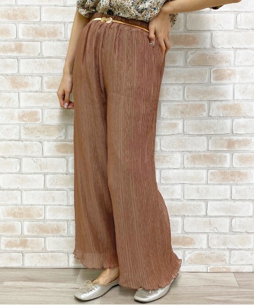 apres jour（アプレジュール）の「シアークリンクルパンツ【ZOZOTOWN限定アイテム】（その他パンツ・レディース・ライトブラウン/ダークブルー/ブラック/アイボリー・フリー）」の16枚目の写真