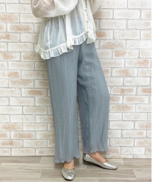 apres jour（アプレジュール）の「シアークリンクルパンツ【ZOZOTOWN限定アイテム】（その他パンツ・レディース・ライトブラウン/ダークブルー/ブラック/アイボリー・フリー）」の22枚目の写真