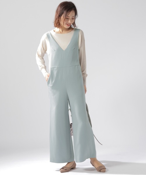 BAYFLOW(ベイフロー)の「Vネックコンビネゾン(サロペット/オーバーオール・レディース・ブラウン/ライトブルー・SMALL/MEDIUM)」の15枚目の写真