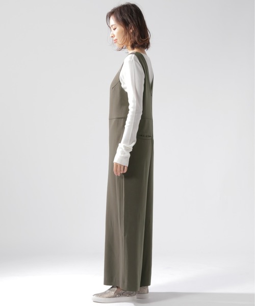 BAYFLOW(ベイフロー)の「Vネックコンビネゾン(サロペット/オーバーオール・レディース・ブラウン/ライトブルー・SMALL/MEDIUM)」の11枚目の写真