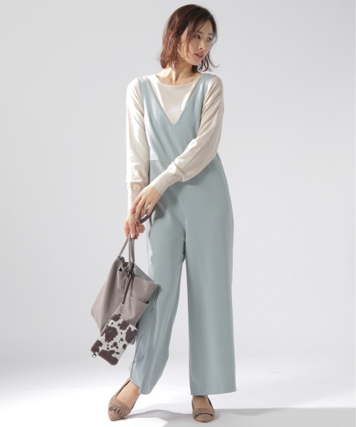 BAYFLOW(ベイフロー)の「Vネックコンビネゾン(サロペット/オーバーオール・レディース・ブラウン/ライトブルー・SMALL/MEDIUM)」の22枚目の写真