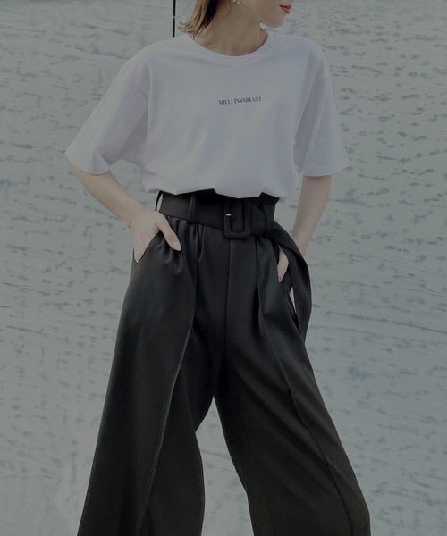 MIELI INVARIANT（ミエリインヴァリアント）の「MIELI Unisex Logo Tee（Tシャツ/カットソー・レディース・ホワイト・XL）」の2枚目の写真