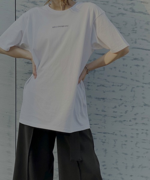 MIELI INVARIANT（ミエリインヴァリアント）の「MIELI Unisex Logo Tee（Tシャツ/カットソー・レディース・ホワイト・XL）」の4枚目の写真