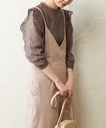 natural couture | ラッセルレース7分袖ブラウス(シャツ/ブラウス)