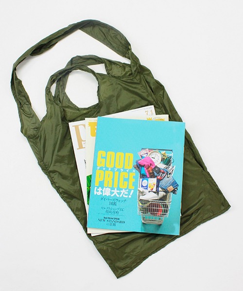 HIGHTIDE(ハイタイド)の「romo ロモ CONVENI BAG INBENTO M コンビニバッグ インベント M(エコバッグ/サブバッグ・レディース・ライトベージュ/グレー/カーキ/ネイビー・FREE)」の5枚目の写真