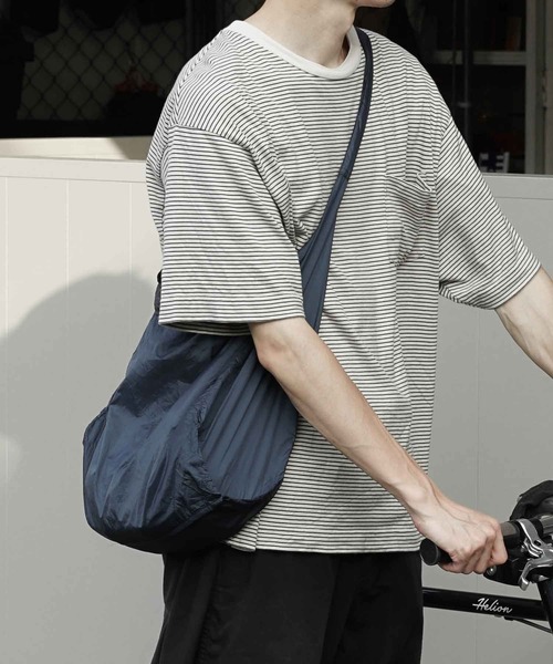 HIGHTIDE(ハイタイド)の「romo ロモ CONVENI BAG INBENTO M コンビニバッグ インベント M(エコバッグ/サブバッグ・レディース・ライトベージュ/グレー/カーキ/ネイビー・FREE)」の14枚目の写真
