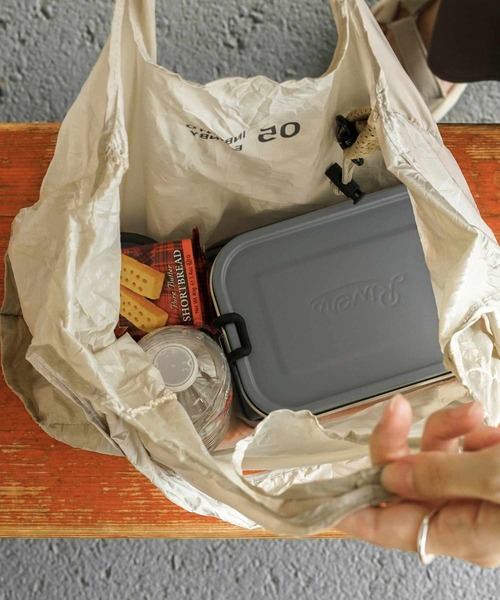 HIGHTIDE(ハイタイド)の「romo ロモ CONVENI BAG INBENTO M コンビニバッグ インベント M(エコバッグ/サブバッグ・レディース・ライトベージュ/グレー/カーキ/ネイビー・FREE)」の15枚目の写真