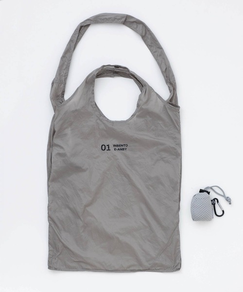 HIGHTIDE(ハイタイド)の「romo ロモ CONVENI BAG INBENTO M コンビニバッグ インベント M(エコバッグ/サブバッグ・レディース・ライトベージュ/グレー/カーキ/ネイビー・FREE)」の19枚目の写真