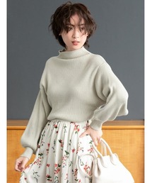 fifth | ボトルネックボリューム袖リブニット(ニット/セーター)