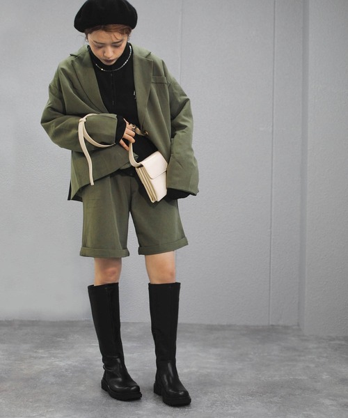 minia(ミニア)の「ボリュームソールロングブーツ ◆(ブーツ・レディース・ブラック/ブラウン/アイボリー・LL/S/M/L)」の4枚目の写真