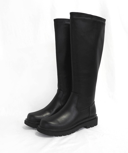 minia(ミニア)の「ボリュームソールロングブーツ ◆(ブーツ・レディース・ブラック/ブラウン/アイボリー・LL/S/M/L)」の6枚目の写真