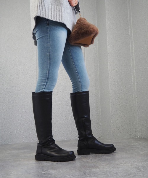 minia(ミニア)の「ボリュームソールロングブーツ ◆(ブーツ・レディース・ブラック/ブラウン/アイボリー・LL/S/M/L)」の11枚目の写真