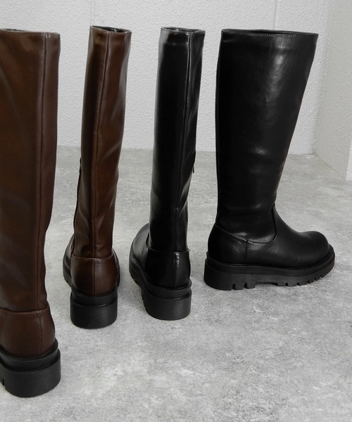 minia(ミニア)の「ボリュームソールロングブーツ ◆(ブーツ・レディース・ブラック/ブラウン/アイボリー・LL/S/M/L)」の15枚目の写真