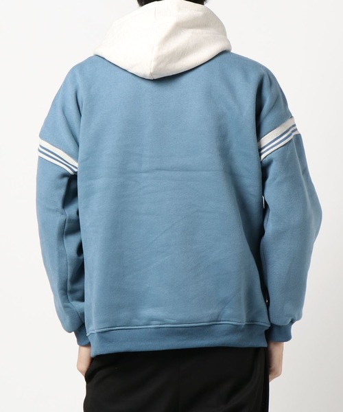 HOOK(フック)の「【HOOK】アメカジロゴプリントパーカー(パーカー・メンズ・ライトグレー/ブラック/ブルー・M/L/XL)」の5枚目の写真