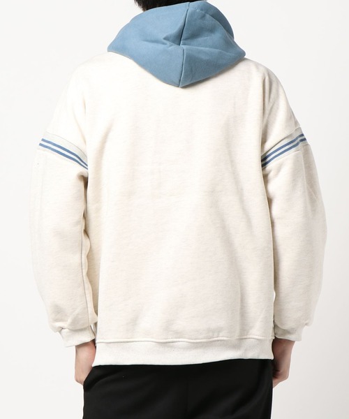 HOOK(フック)の「【HOOK】アメカジロゴプリントパーカー(パーカー・メンズ・ライトグレー/ブラック/ブルー・M/L/XL)」の10枚目の写真