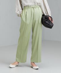 green label relaxing | FFC サテン ストラップ ワイド パンツ(その他パンツ)
