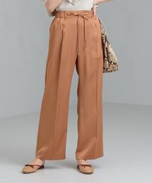 green label relaxing | FFC サテン ストラップ ワイド パンツ(その他パンツ)