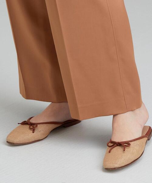 green label relaxing（グリーンレーベルリラクシング）の「FFC サテン ストラップ ワイド パンツ（その他パンツ・レディース・ライム/オレンジ/ダークグレー・38/36）」の19枚目の写真