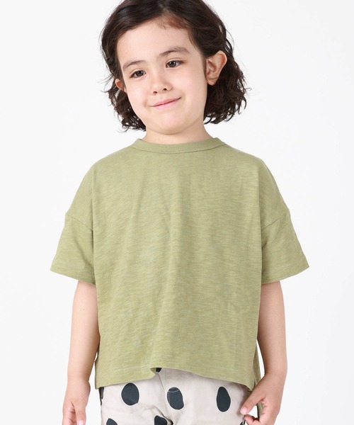 DILASH(ディラッシュ)の「ビックシルエットTシャツ(Tシャツ/カットソー・キッズ・ブラック/パープル/ネイビー/レッド/カーキ/イエロー・90/100/110/120/80/130/140)」の3枚目の写真