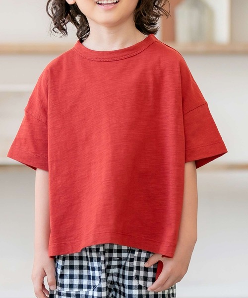 DILASH(ディラッシュ)の「ビックシルエットTシャツ(Tシャツ/カットソー・キッズ・ブラック/パープル/ネイビー/レッド/カーキ/イエロー・90/100/110/120/80/130/140)」の10枚目の写真