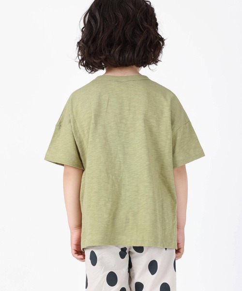 DILASH(ディラッシュ)の「ビックシルエットTシャツ(Tシャツ/カットソー・キッズ・ブラック/パープル/ネイビー/レッド/カーキ/イエロー・90/100/110/120/80/130/140)」の17枚目の写真