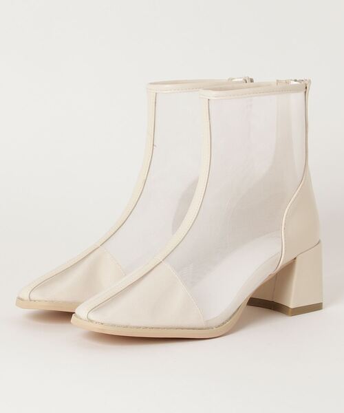 minia（ミニア）の「minia / スクエアトゥシアーブーツ（ブーツ・レディース・ブラック/ベージュ/ブラウン/アイボリー・LL/S/M/L）」の4枚目の写真