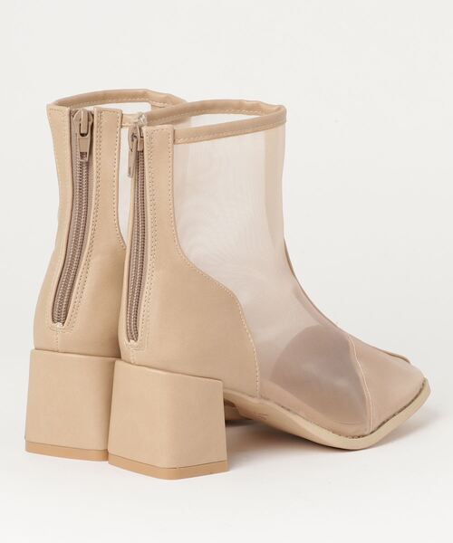 minia（ミニア）の「minia / スクエアトゥシアーブーツ（ブーツ・レディース・ブラック/ベージュ/ブラウン/アイボリー・LL/S/M/L）」の6枚目の写真