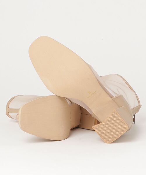 minia（ミニア）の「minia / スクエアトゥシアーブーツ（ブーツ・レディース・ブラック/ベージュ/ブラウン/アイボリー・LL/S/M/L）」の5枚目の写真