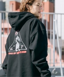 HUF（ハフ）の「HUF/ハフ YEAR OF THE OX P/O HOODIE 裏起毛 プルオーバーパーカー（パーカー・メンズ）」