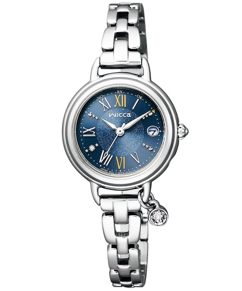 最新人気 ブレスライン ときめくダイヤ ソーラーテック電波時計 ウィッカ Wicca