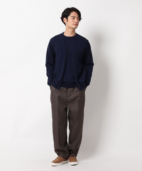 THE SHOP TK （ザ ショップ ティーケー ）の「◆【抗菌防臭】ドレスニットカーディガン（カーディガン/ボレロ・メンズ・ダークグリーン/ネイビー・02/04/03）」の7枚目の写真