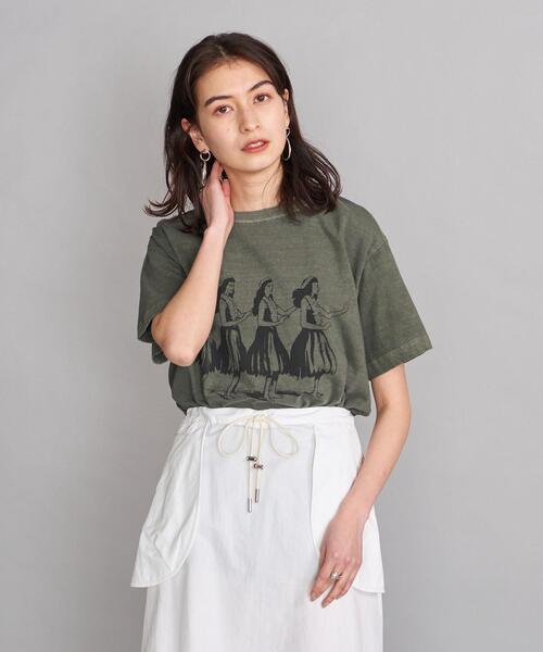 FUNG(ファング)の「<FUNG>∴プリントTシャツ(Tシャツ/カットソー・レディース・ナチュラル/ブラック/オリーブ・FREE)」の3枚目の写真