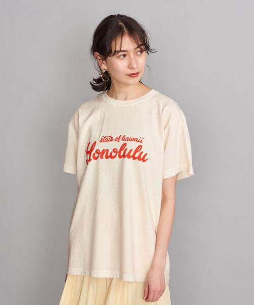 FUNG(ファング)の「<FUNG>∴プリントTシャツ(Tシャツ/カットソー・レディース・ナチュラル/ブラック/オリーブ・FREE)」の18枚目の写真