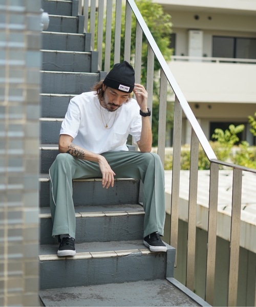 THRASHER（スラッシャー）の「GONZ HOMETOWN コットンサマービーニー/スラッシャー 帽子 ニットキャップ ビーニー（ニットキャップ/ビーニー・メンズ・ブラック/ベージュ/オレンジ/グリーン/ブラック×ライム/ホワイト×ブルー・FREE）」の12枚目の写真