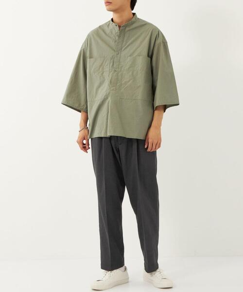 BRACTMENT（ブラクトメント）の「[ ブラクトメント ] BRACTMENT STD402 TC カツラギ 2P ワイド パンツ（その他パンツ・メンズ・オフホワイト/ダークグレー・38/36/40）」の7枚目の写真