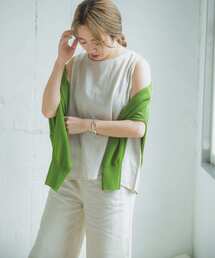 ITEMS URBANRESEARCH | リネンレーヨンノースリーブブラウス(シャツ/ブラウス)