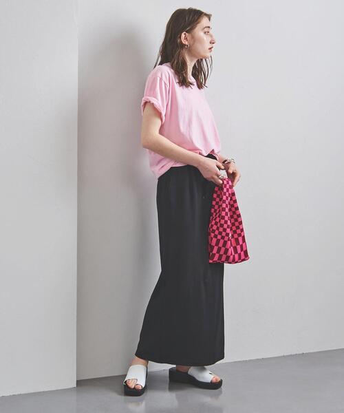 HANES(ヘインズ)の「別注<Hanes(ヘインズ)>クルーネック Tシャツ◆(Tシャツ/カットソー・レディース・ホワイト/ブラウン/ライトピンク・SMALL/MEDIUM)」の10枚目の写真