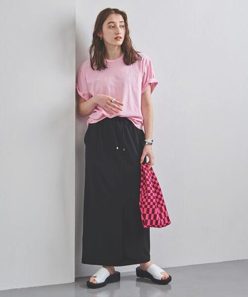 HANES(ヘインズ)の「別注<Hanes(ヘインズ)>クルーネック Tシャツ◆(Tシャツ/カットソー・レディース・ホワイト/ブラウン/ライトピンク・SMALL/MEDIUM)」の11枚目の写真