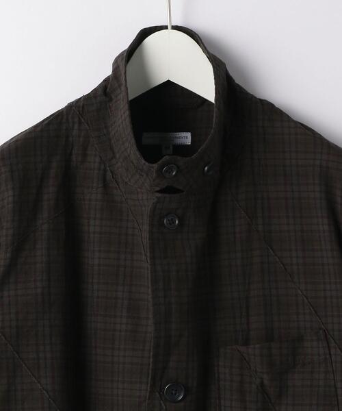 Engineered Garments（エンジニアードガーメンツ）の「[ エンジニアドガーメンツ ] ENGINEERED GARMENTS PIN/T/CH LOITER JACKET チェック ロイタージャケット（テーラードジャケット・メンズ・ダークグリーン・SMALL/MEDIUM）」の6枚目の写真