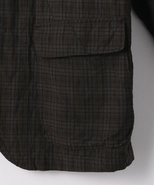 Engineered Garments（エンジニアードガーメンツ）の「[ エンジニアドガーメンツ ] ENGINEERED GARMENTS PIN/T/CH LOITER JACKET チェック ロイタージャケット（テーラードジャケット・メンズ・ダークグリーン・SMALL/MEDIUM）」の9枚目の写真