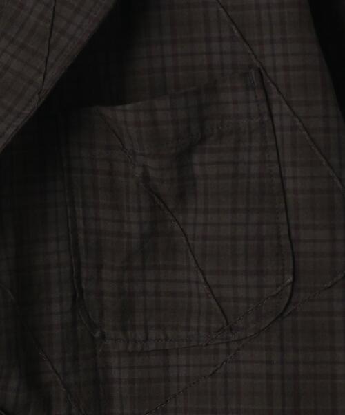 Engineered Garments（エンジニアードガーメンツ）の「[ エンジニアドガーメンツ ] ENGINEERED GARMENTS PIN/T/CH LOITER JACKET チェック ロイタージャケット（テーラードジャケット・メンズ・ダークグリーン・SMALL/MEDIUM）」の11枚目の写真