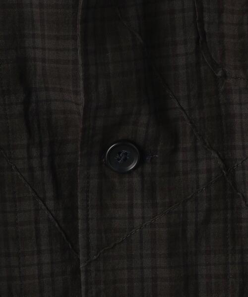 Engineered Garments（エンジニアードガーメンツ）の「[ エンジニアドガーメンツ ] ENGINEERED GARMENTS PIN/T/CH LOITER JACKET チェック ロイタージャケット（テーラードジャケット・メンズ・ダークグリーン・SMALL/MEDIUM）」の13枚目の写真