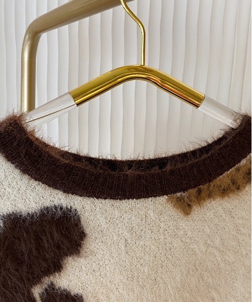 SANSeLF（サンセルフ）の「【SANSeLF】shaggy cow motif knit sanw78w21（ニット/セーター・レディース・マルチ・FREE）」の10枚目の写真