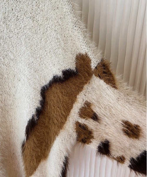 SANSeLF（サンセルフ）の「【SANSeLF】shaggy cow motif knit sanw78w21（ニット/セーター・レディース・マルチ・FREE）」の11枚目の写真