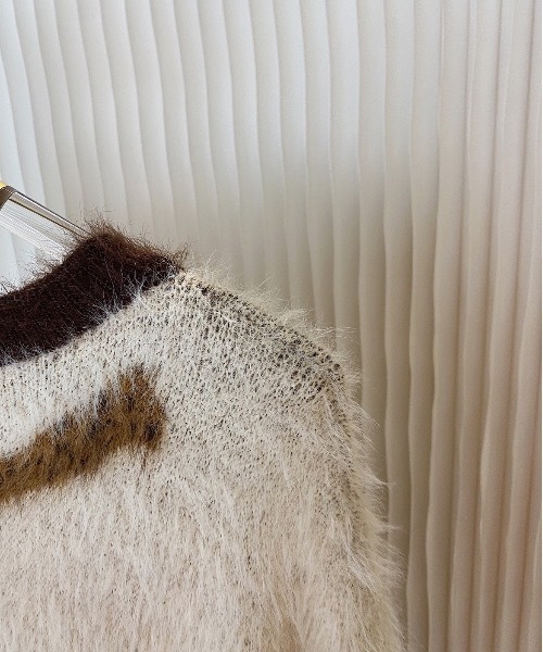 SANSeLF（サンセルフ）の「【SANSeLF】shaggy cow motif knit sanw78w21（ニット/セーター・レディース・マルチ・FREE）」の15枚目の写真
