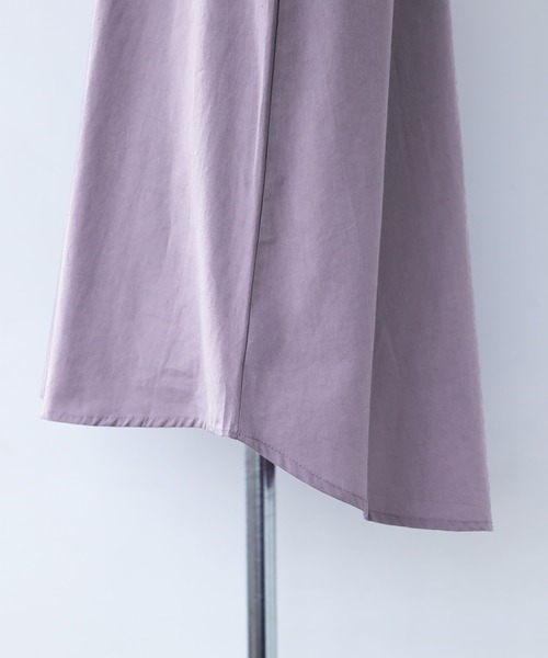 n'OrLABEL(ノアールレーベル)の「『コットンシャツ生地ロングタンク』(タンクトップ・レディース・ラベンダー/カーキ/レッド/ホワイト/ブラック/チャコール・1/2)」の15枚目の写真